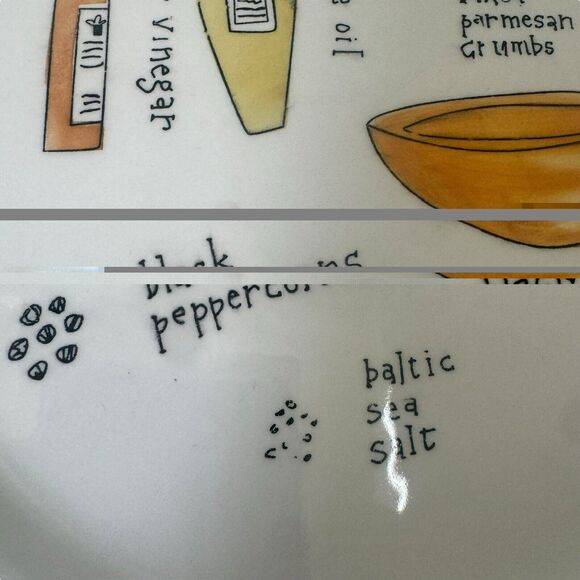 “SALAD DAYS” by Ursula Dodge for  Signature Housewares Set Of 4  9" Plates - Picture 6 of 16